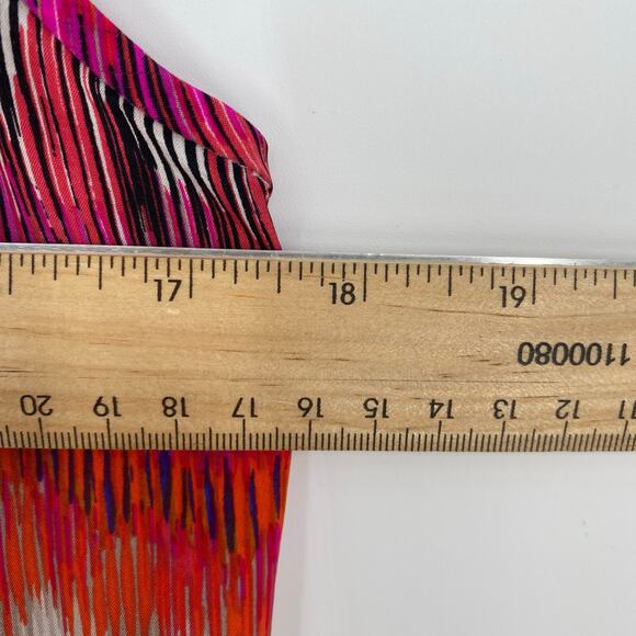 Trina Turk Tank Top Women’s Medium Silk Colorful Cruise Vacation Resortwear - Picture 6 of 7